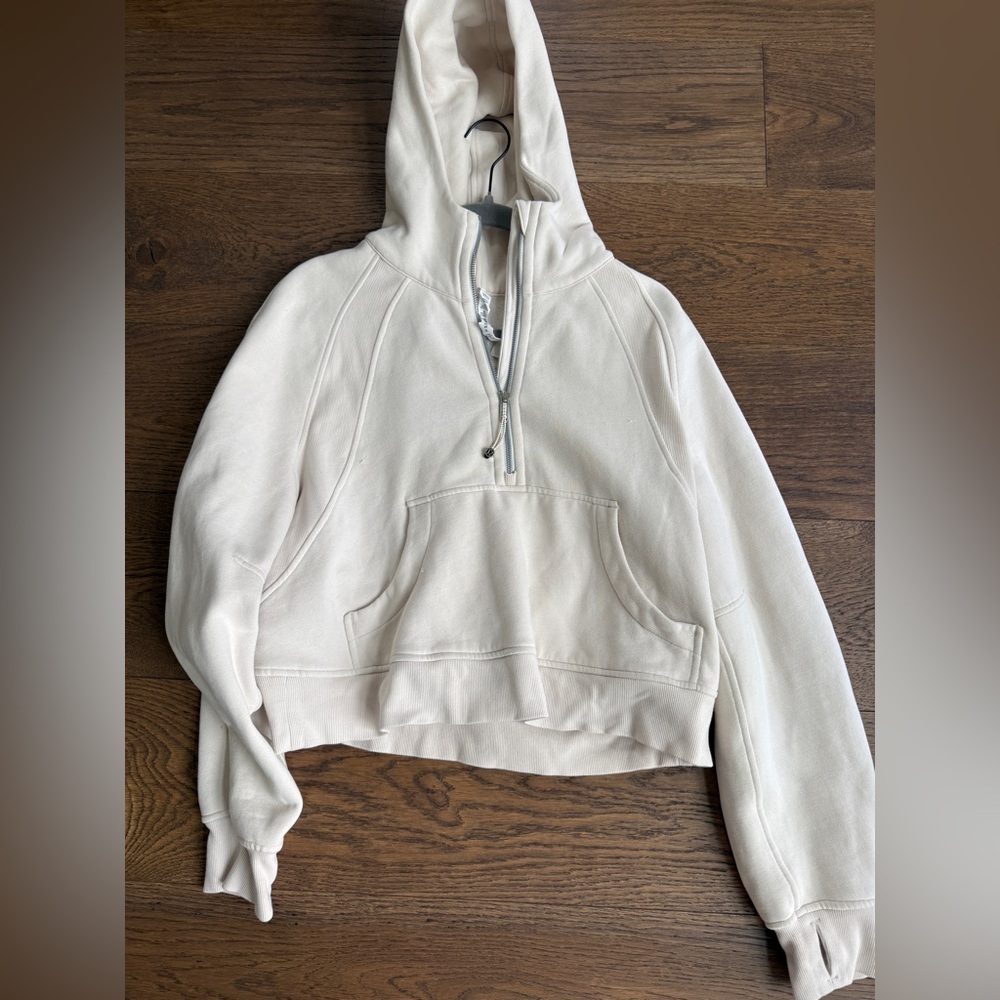 lululemon athletica Cream Half-Zip Hoodie